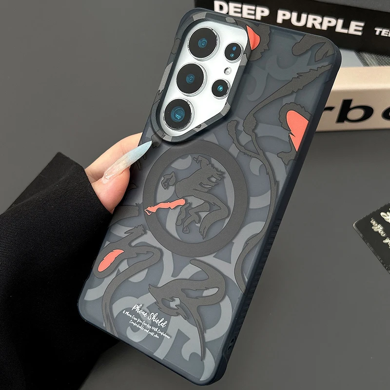 (cinza Escuro S26 Ultra) Capa De Celular Personalizada Com Letra, Estilo Artístico E Moderno