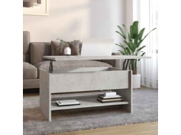 Vidaxl Mesa De Centro 80x50x40cm Derivados De Madeira Cinzento Cimento