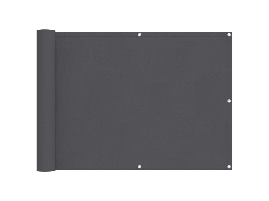 Conjunto 1 Tela De Varanda Vidaxl Antracite Poliéster (75 X 200 Cm)