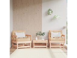 Vidaxl Cadeiras De Jardim 2 Pcs Madeira De Pinho Maciça