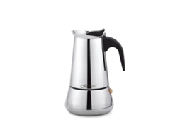 Cafeteira Italiana Feel Maestro Mr 1660 6 Marrom Prateado Aço Inoxidável 18/10 300 Ml VETONEK