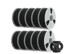 Filamento 3d, Texturizado Em Fibra De Carbono, Alta Resistência, Pa6-cf Preto
