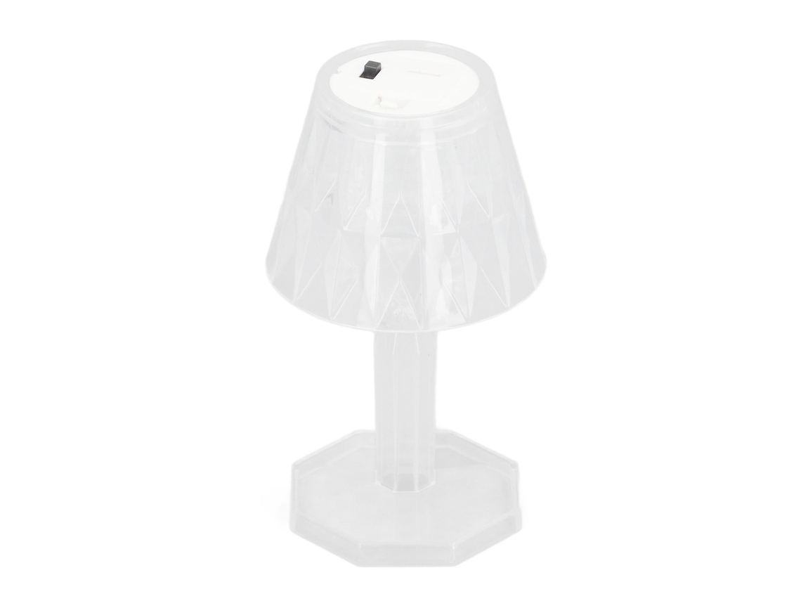Lâmpada de mesa de cristal, luminária de noite, plástico, efeito bonito, IP54, quarto, casa, branco | S/MARCA