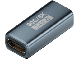Adaptador Usb-c 8k De 240 W E 80 Gbps Para Celulares Com Saída