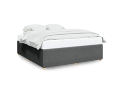 Bed Frame, Bed Frames Vidaxl Cinzeto Tecido (200 X 200 Cm)