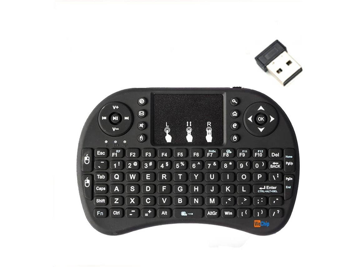 Teclado Wireless Compacto ELORY I8 e Preto