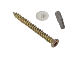 Pacote Com 10 Parafusos Para Concreto Com Cabeças E Ponta Torx 7,5 X 182 Mm