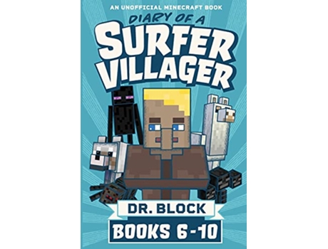 Livro Diary of a Surfer Villager Books 610 a collection of unofficial Minecraft books Complete Diary of Jimmy the Villager de Dr Block (Inglês)