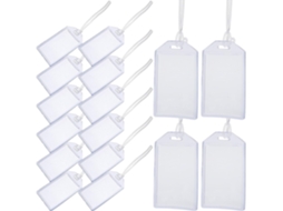 Lurelia Porta-crachá Transparente Com Cordão Em Pvc 16 Peças Para Escola E Viagens