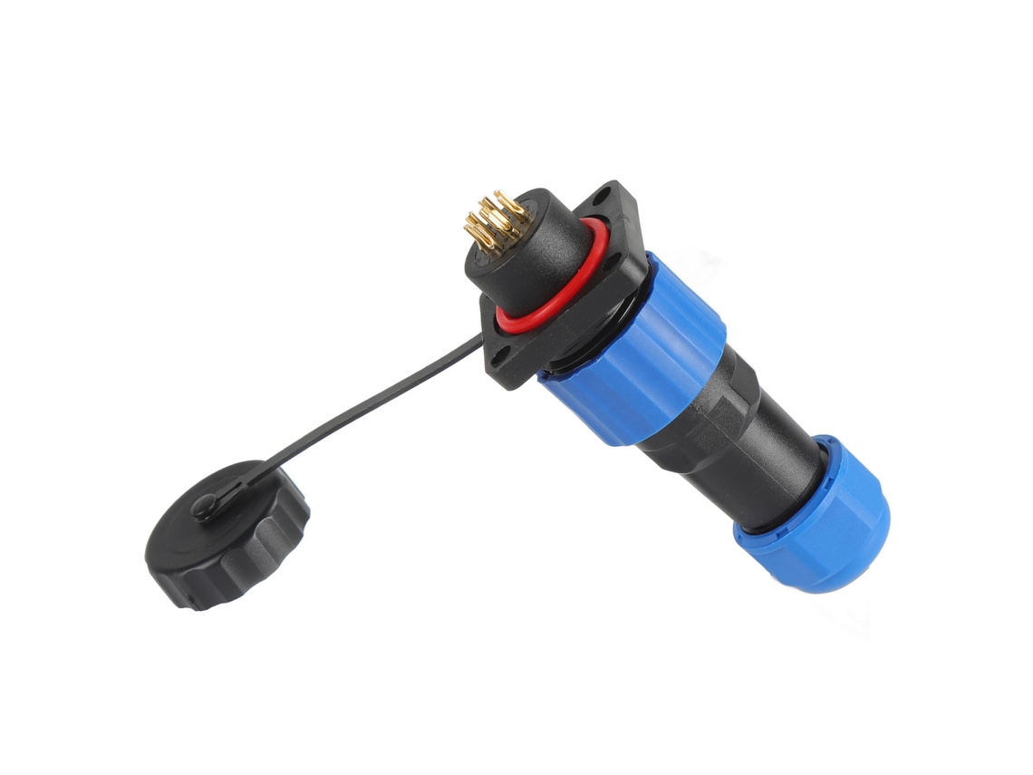 Conector De Energia Quadrado À Prova D'água Laxiscreed Ip68, 5a 250v Para Uso Industrial