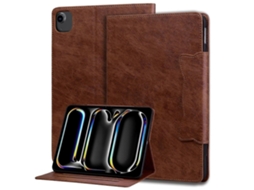 Capa de couro inteligente Webake para tablet com fivela de gato