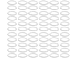 100 Ilhós De Plástico Reutilizáveis Para Cortinas, Argolas Brancas Para Cortinas Romanas, Para Janelas E Cortinas De Chuveiro
