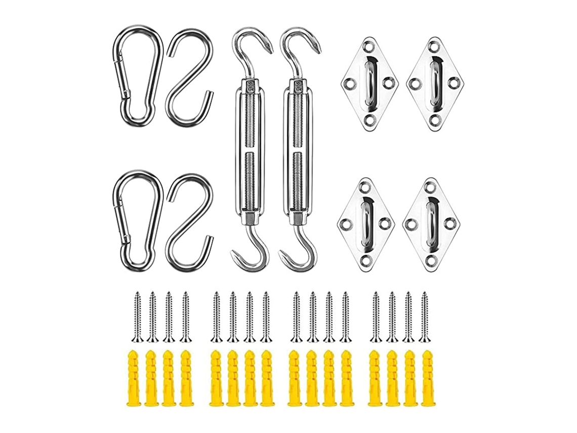 Kit de Ferragens para Toldo Sombra Inox 304 M6