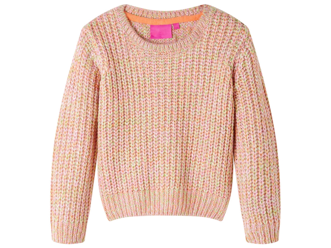 Camisola De Malha Para Criança Rosa-suave 116