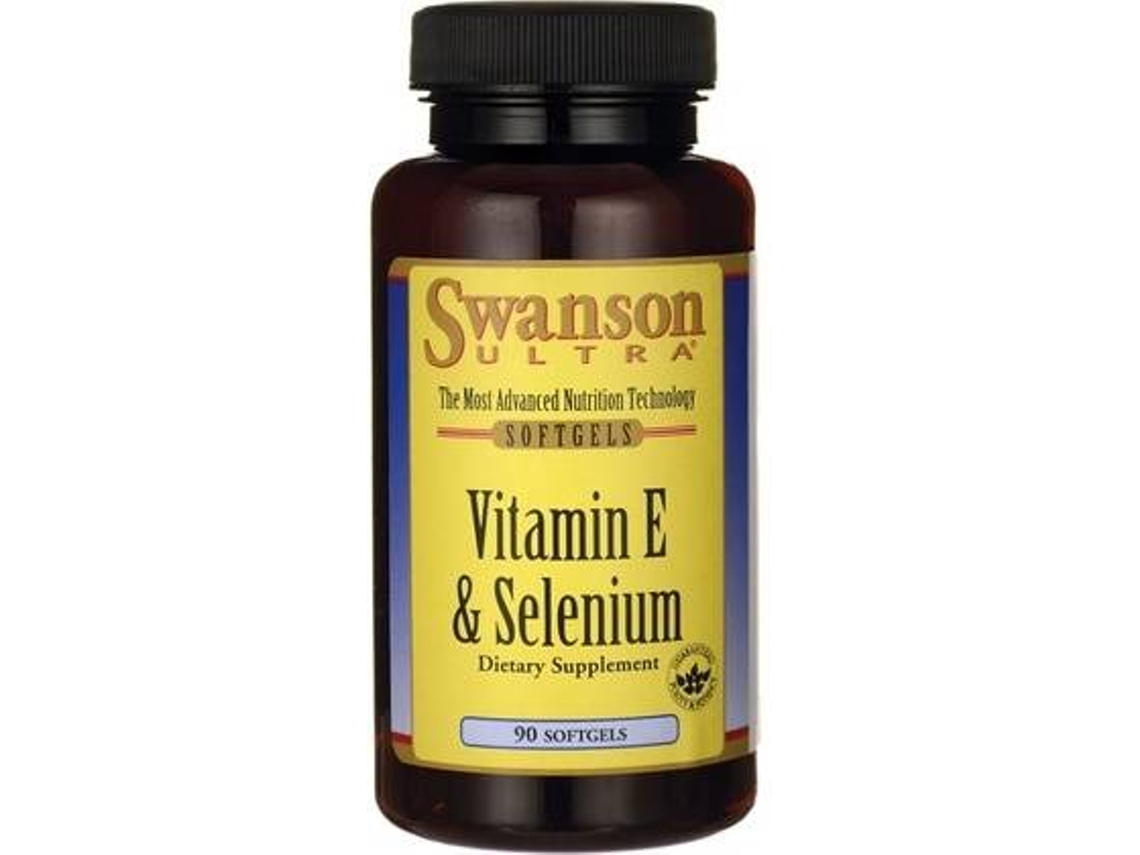 Chá SWANSON Vitamina E E Selênio (90 pérolas)