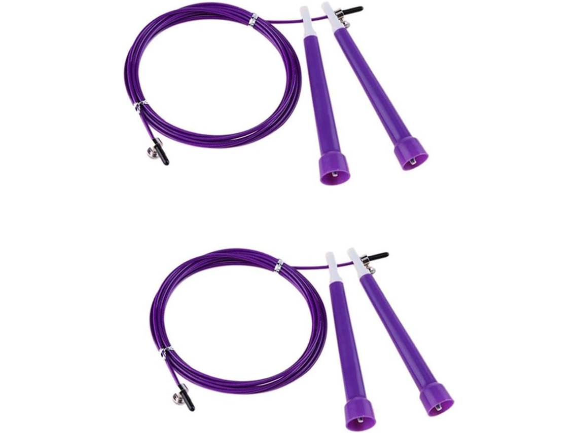 Conjunto De 2-cabos Aço Resistente Para Salto Rápido, Equipamento De Exercícios Para Crianças Em Academia Doméstica