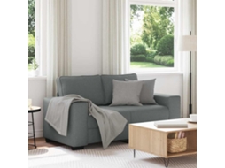 Vidaxl Sofá De 2 Lugares Em Tecido 160x77x82 Cm Cinzento-escuro