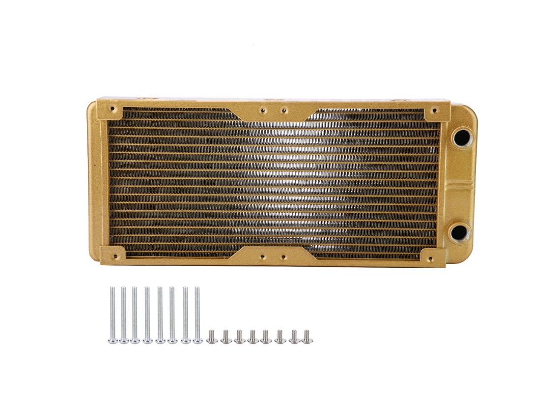 G4/1 Thread 18 Tubes 240mm Heat Exchanger De Resfriamento De Água Para Pc De Alumínio