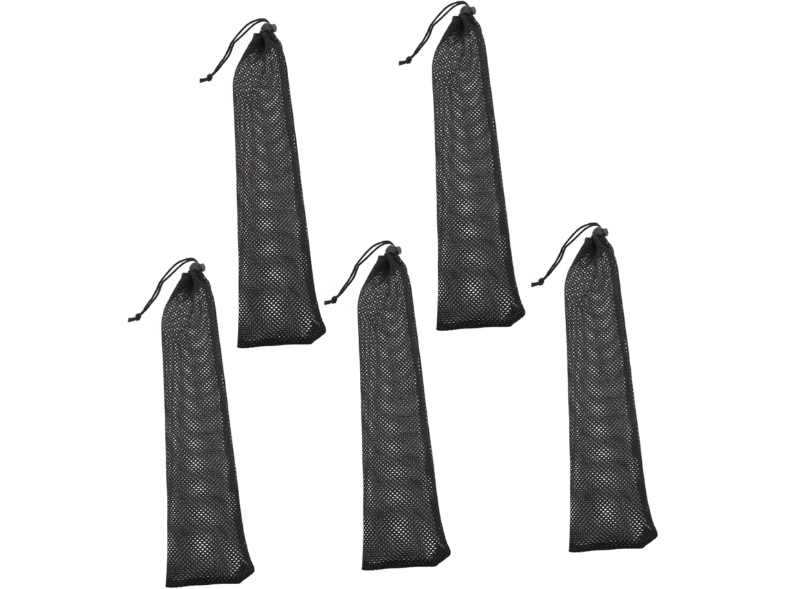 Sacos para Alimentador de Pássaros Inoomp, Kit de 5 Unidades, Feitos de Nylon a Rasgos com Cordão, Sacos para Alimentar CHABERLU