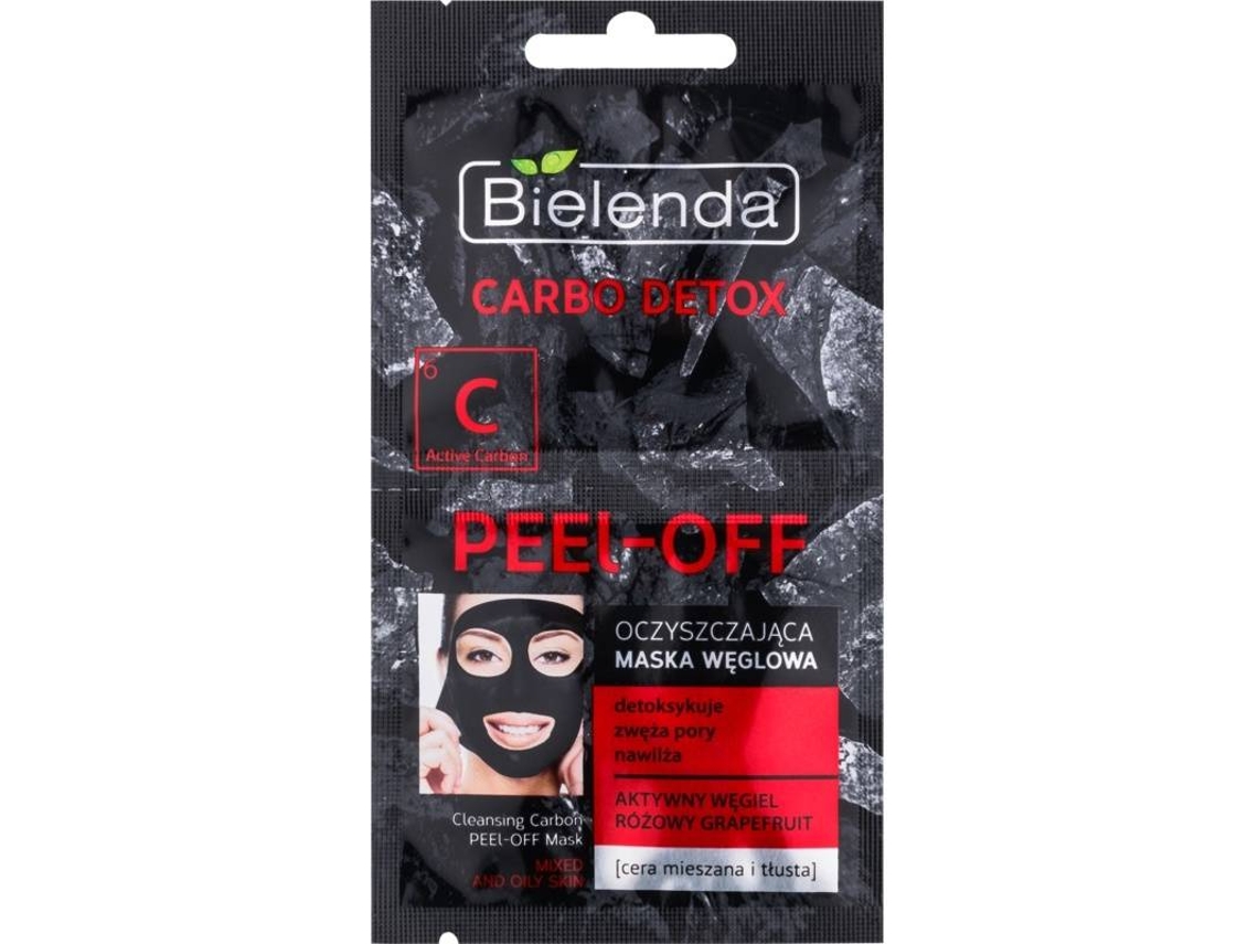 Máscara de Rosto BIELENDA Carbo Detounidades Active Carbon Peel-Off Face Mask With Activated Carbon (2x6g)