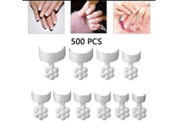500 Peças Unhas Postiças Curtas Pontas De Unhas Brancas Acrílico Francês Arte De Unhas Faça Você Mesmo 10 Tamanhos Formato Meia Lua Olysi Shop