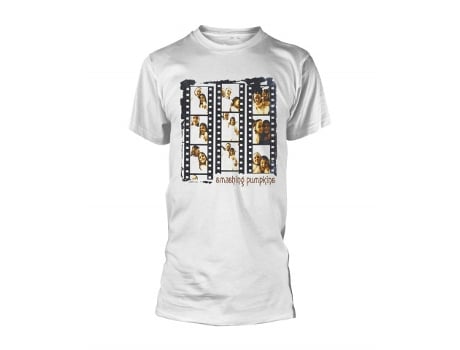 T-Shirt PLASTIC HEAD Smashing Pumpkins - Siamese Negatives Branco (Tamanho: XL)