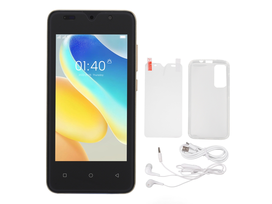 Mali telefone Ultra Fino Y53s Tela Hd 4.66 Polegadas 2gb Ram 32gb Reconhecimento Facial Dual Chip Dual Standby Dourado