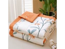 Colcha Acolchoada Fansu Capa de Cama Manta para Ar Condicionado Edredom Conjunto 100% Algodão Sofá com Estampa