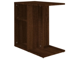 Side Table, Side Tables Vidaxl Marrom Madeira Processada (n/a)