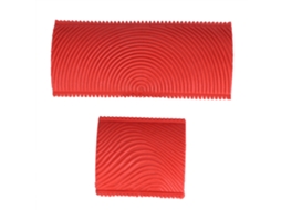 2pçs/set Pincéis De Borracha Efeito Grão Madeira Decoração Parede Diy