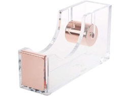 Dispensador de Fita Adesiva em Acrílico Transparente , Suporte para Cortador de Fita Adesiva. GOKOCO (1 Unidade)