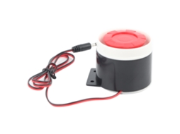 Sirene De Alarme Mini Com Fio 12v Segurança Residencial 110 Db