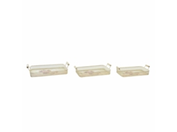 Jogo De Bandejas Dkd Home Decor Metal (40 X 21 X 8 Cm)