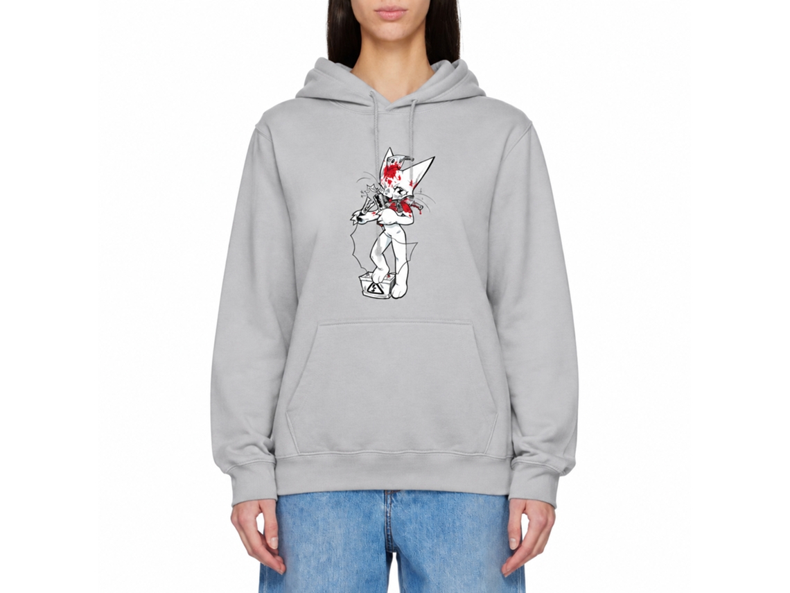 Rockinstone Femtanyl - Chaser Cover Grey Hoodie Unique Designer Style