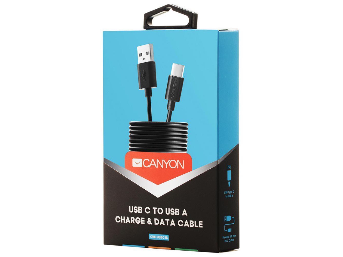 Canyon Cne-Usbc1B Cabo Usb 1 M Usb 2.0 Usb C Usb a Preto