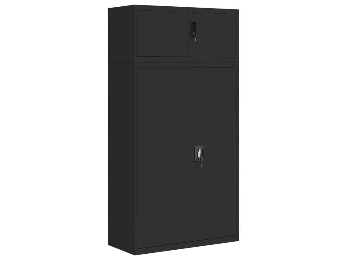Arquivador 90x40x180 Cm Aço Preto MAISON EXCLUSIVE