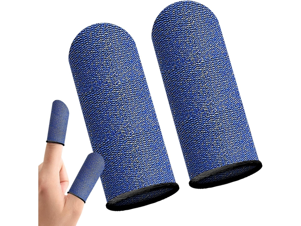 Conjunto De 2 Protetores Dedo Para Jogos Em Celular, Feitos De Fibra Carbono, Respiráveis E Confortáveis, Para Melhorar