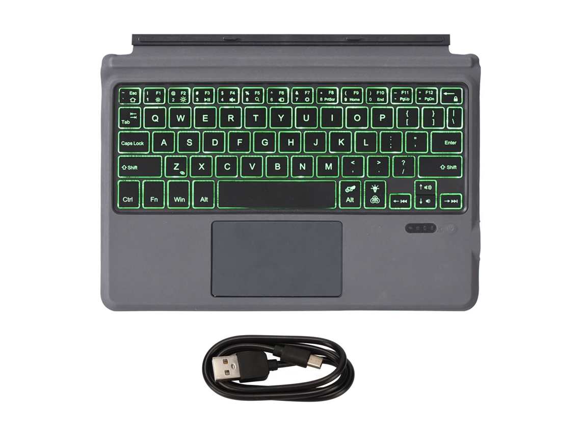 Teclado Bluetooth Sem Fio Retroiluminado Compatível Com Casa E Escritório, Compacto