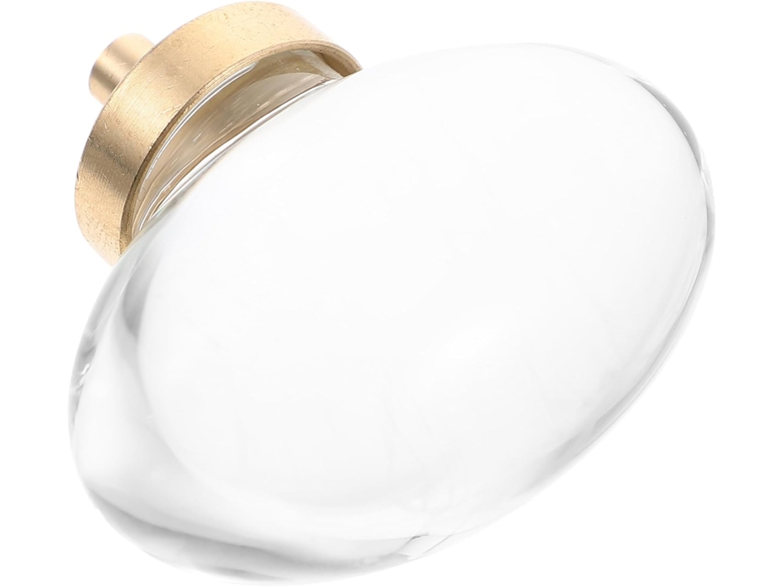 Puxadores De Cristal Veemoon Para Armários, Fáceis De Instalar, Com Base Em Cobre Dourado, Para Gavetas De Cômoda
