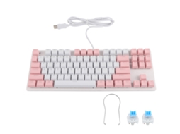 Teclado Mecânico Gaming LAXISCREED 87 Teclas Iluminação Mista