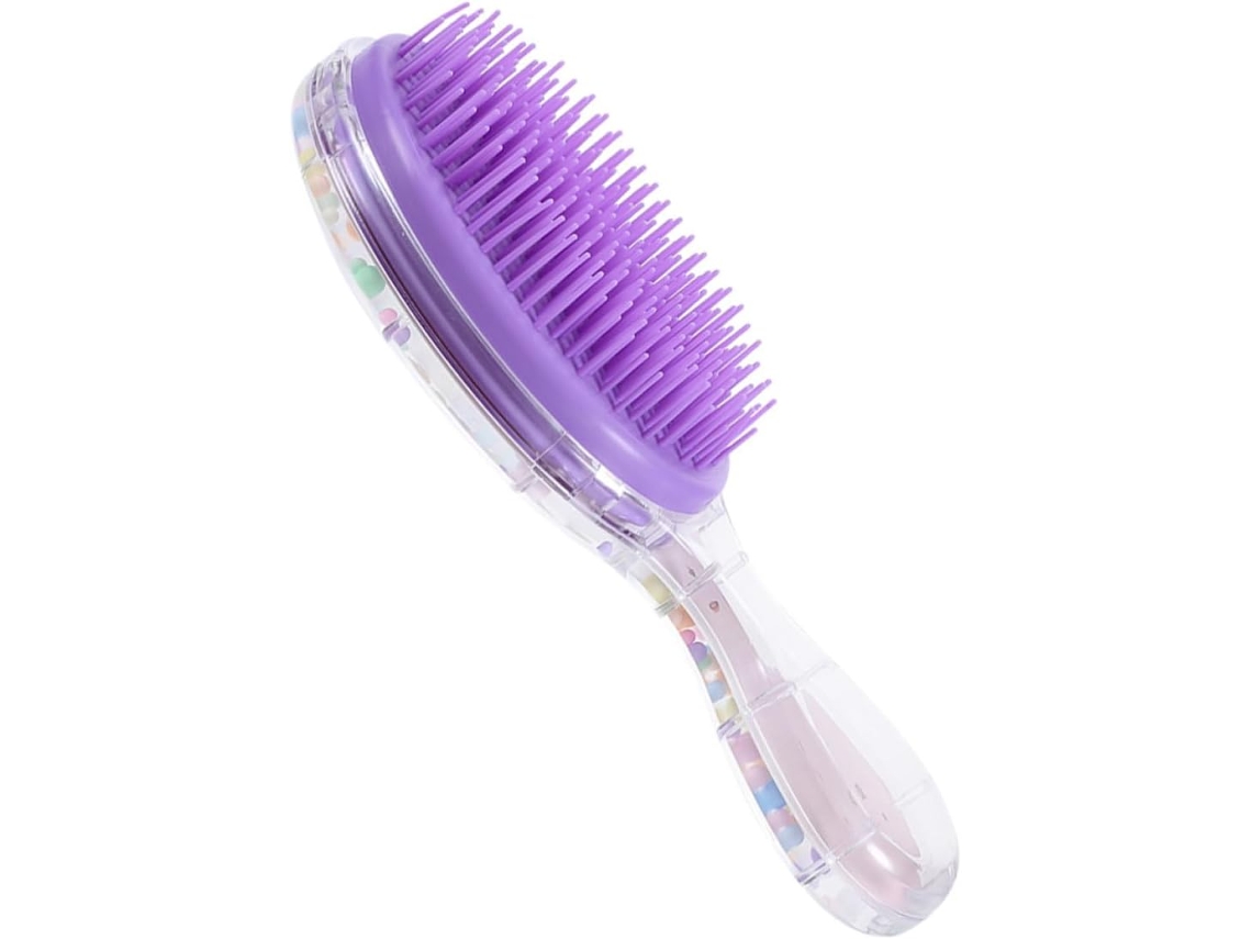 Escova De Cabelo Clispeed Com Ponta Fofa Para Meninos E Meninas, Massageia O Couro Cabeludo, Ideal Para Viagens