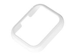Capa Bumper Protetora para Realme Watch S10 de Plástico Dura Branca