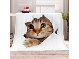 Manta de Flanela Fansu Estampa 3d Quente e Macia Microfibra Ideal para o Inverno Perfeita Cama Ou Sofá Adequad