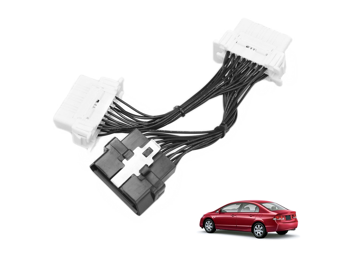 Cabo Extensor Divisor Obd2 De 16 Pinos Para Carro Aquaforge