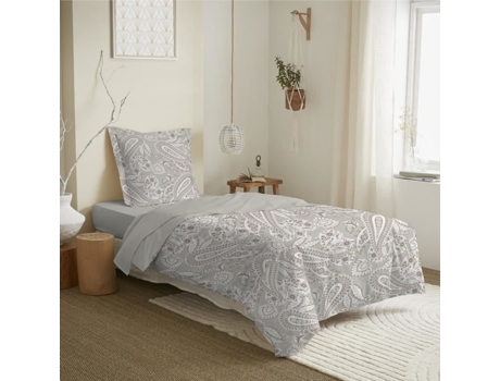 Conjunto de Lençol COTON PUR Cama Natural Multicor - 3pcs (190 cm)