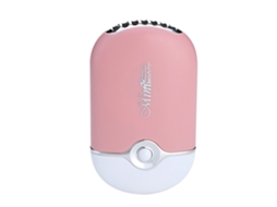 Ventilador Secador De Pestañas Elétrico Sin Aspas Usb Recargable Portátil Mini Rosa Para Extensiones De Pestañas