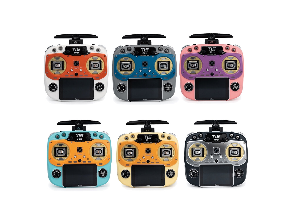 Transmissor Rádio Jumper T15 Pro Elrs 2.4ghz Sensor Hall/fpg Rdc90 Gimbal Tela Toque 3.5" 1000mw Edgetx para Drone Fpv Racer Avião Rc MDUG