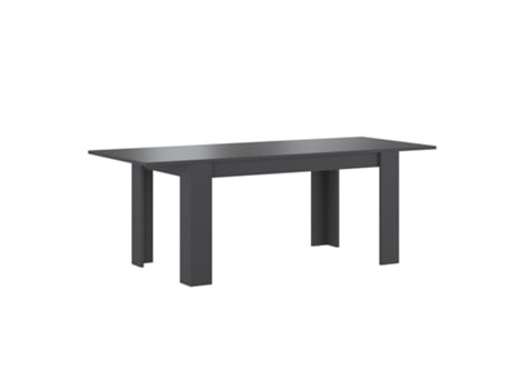 Mesa de Jantar Extensível Grafite Ulrich HOME STORY