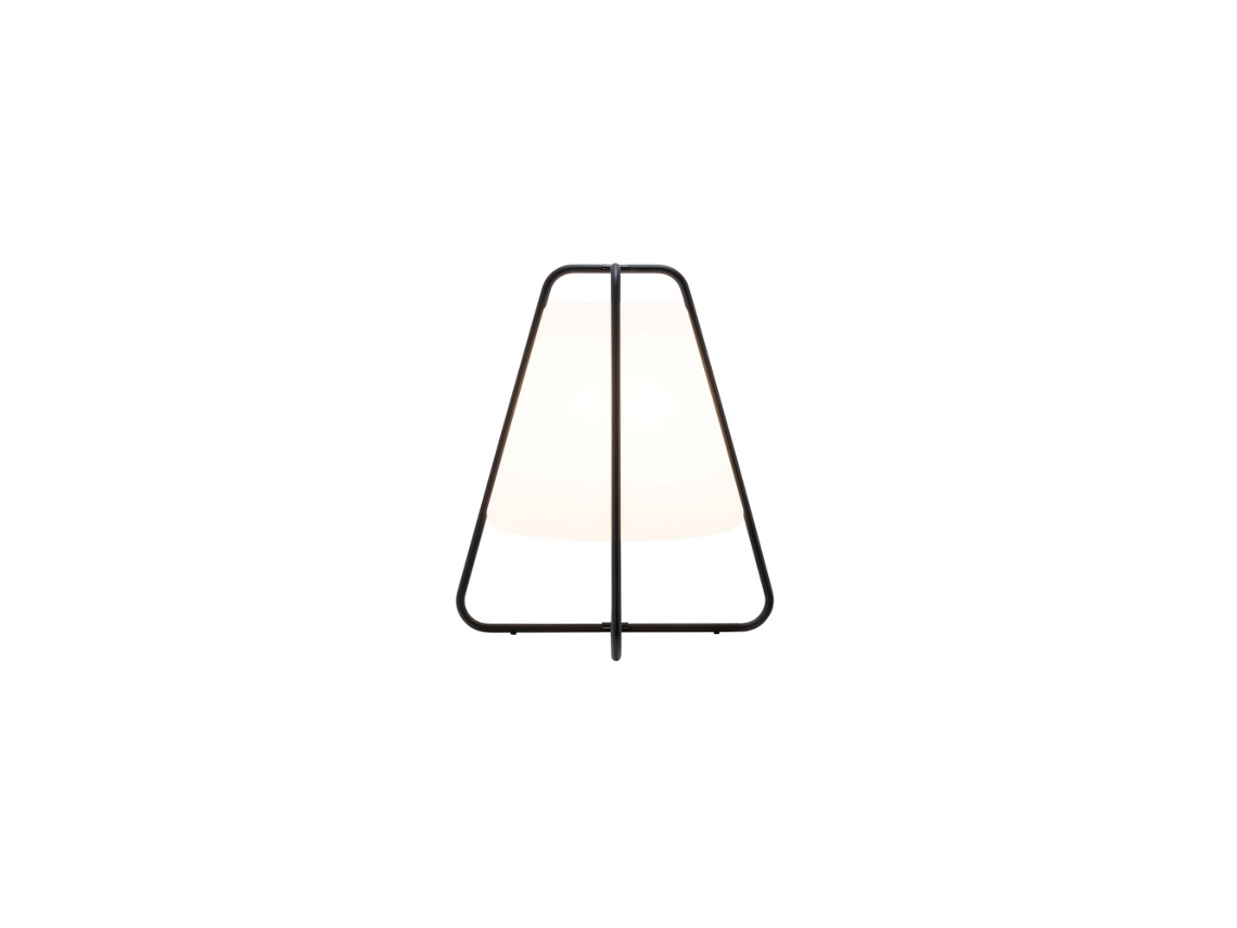 Lâmpada Led Recarregável Teepee Zafferano - Toque, Ip65 Para Ambientes Internos E Externos, Design Moderno, Sem Fio, Preta