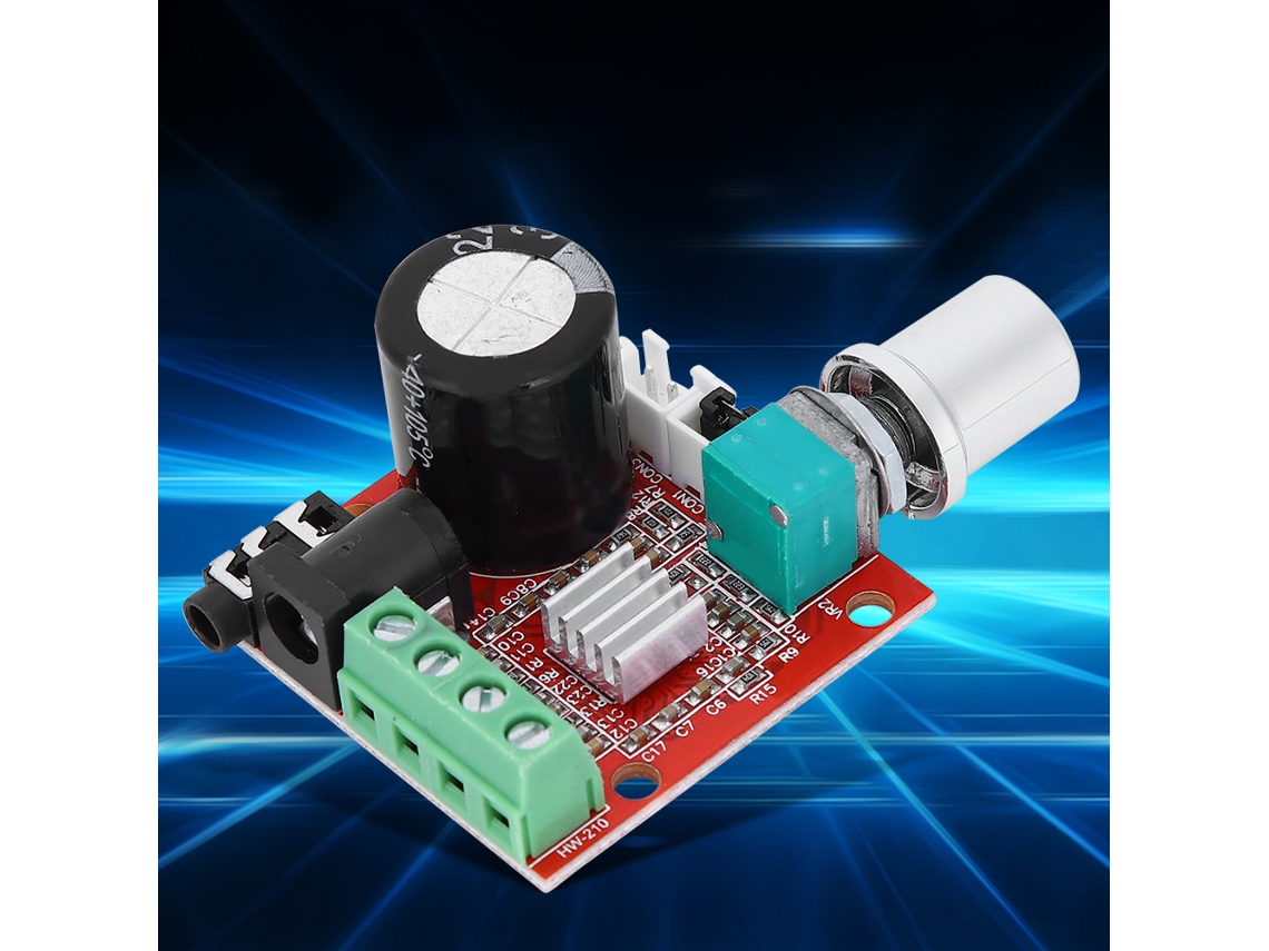 Módulo Amplificador Pam8610 Stereo Áudio Volume Mini